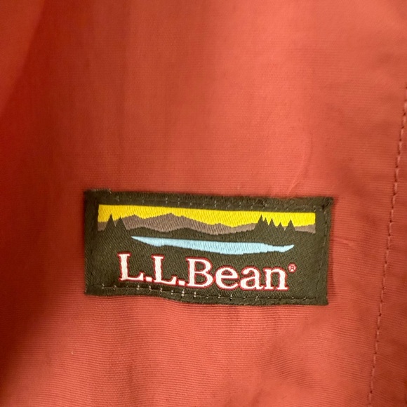 L.L.Bean Mountain Classic Anorak Colorblock Pullover Jacket - Rust, Pink & Olive - Picture 5 of 7